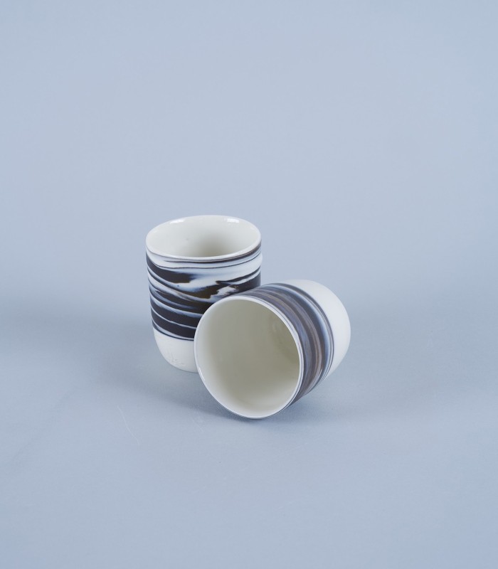 Duo de tasses à expresso en porcelaine