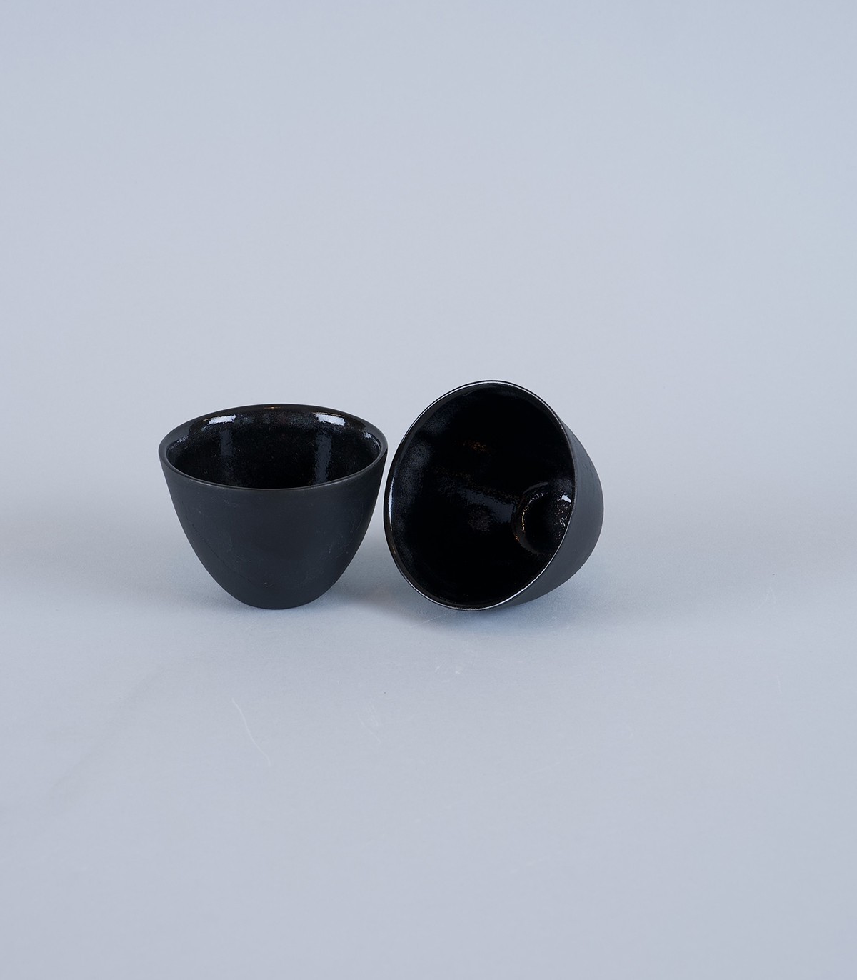 Duo de tasses à espresso en porcelaine texturée