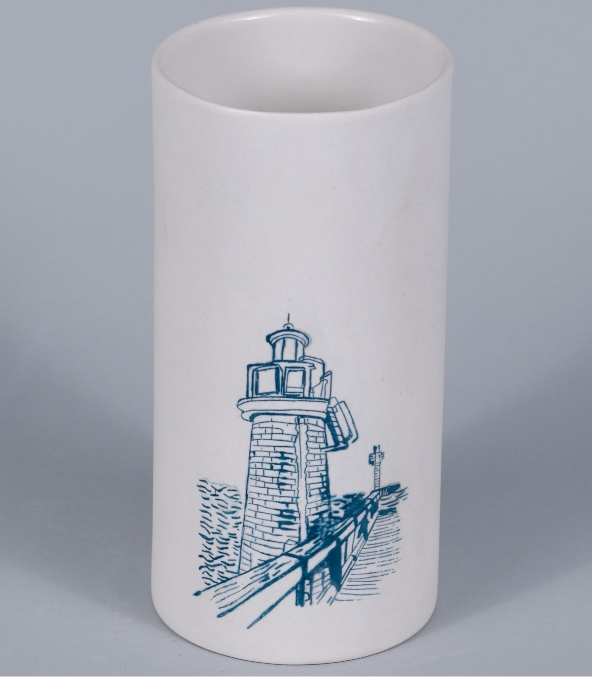 Vase "Estacade", porcelaine sérigraphie