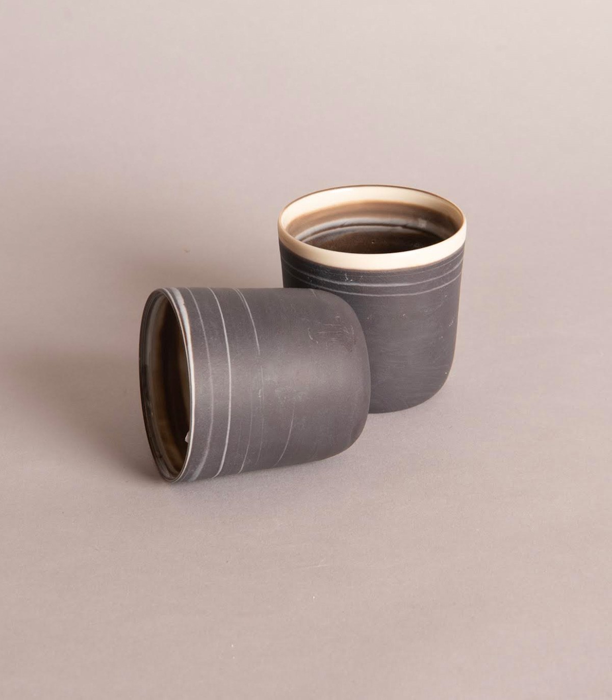 Duo de tasses à café en porcelaine